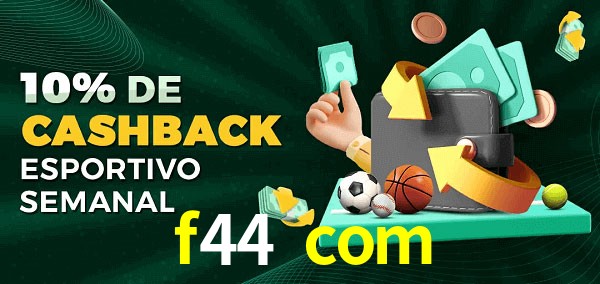 10% de bônus de cashback na f44 com